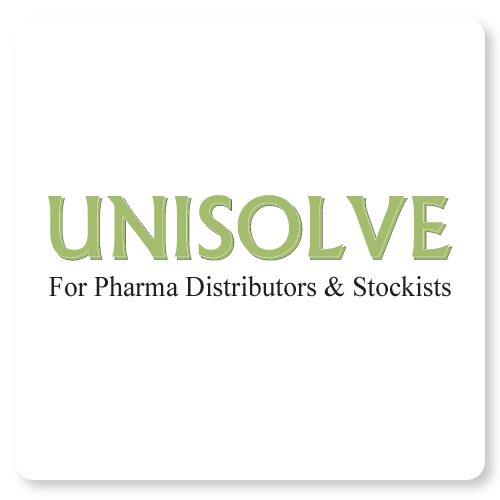 Unisolve software logo with dark background.