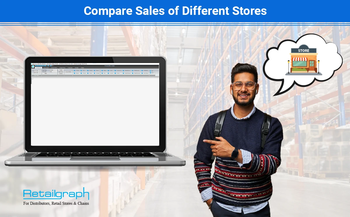 Compare sales of different stores.