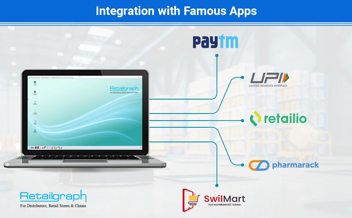 Integration with famous apps.