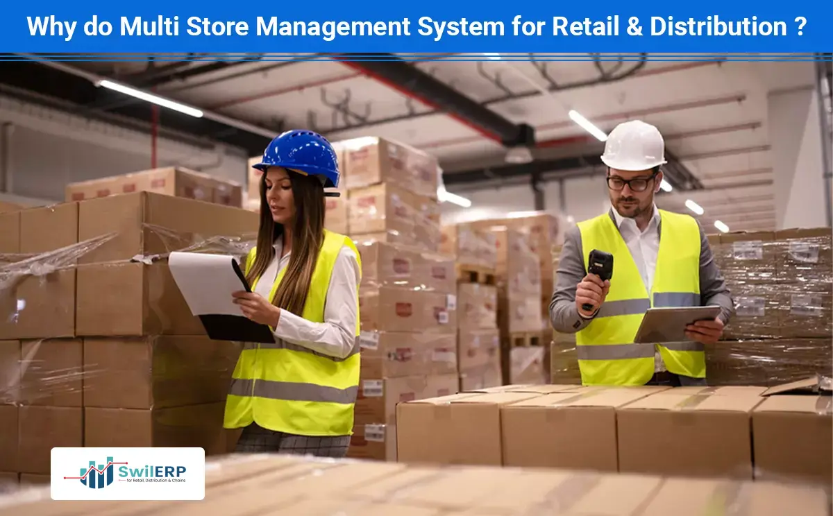 Multi store management system for retail and distribution.